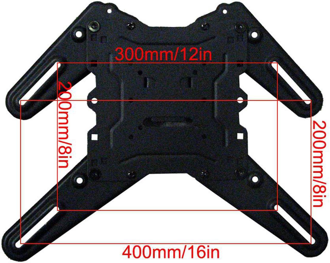 Alt view image 6 of 14 - VideoSecu Full Motion Articulating TV Wall Mount for most 26-55" LCD LED HDTV UHD, Long Arm Tilt Swivel TV Mount Bracket with Max VESA 400x400mm, Loading 88lbs, Cable Management BJZ