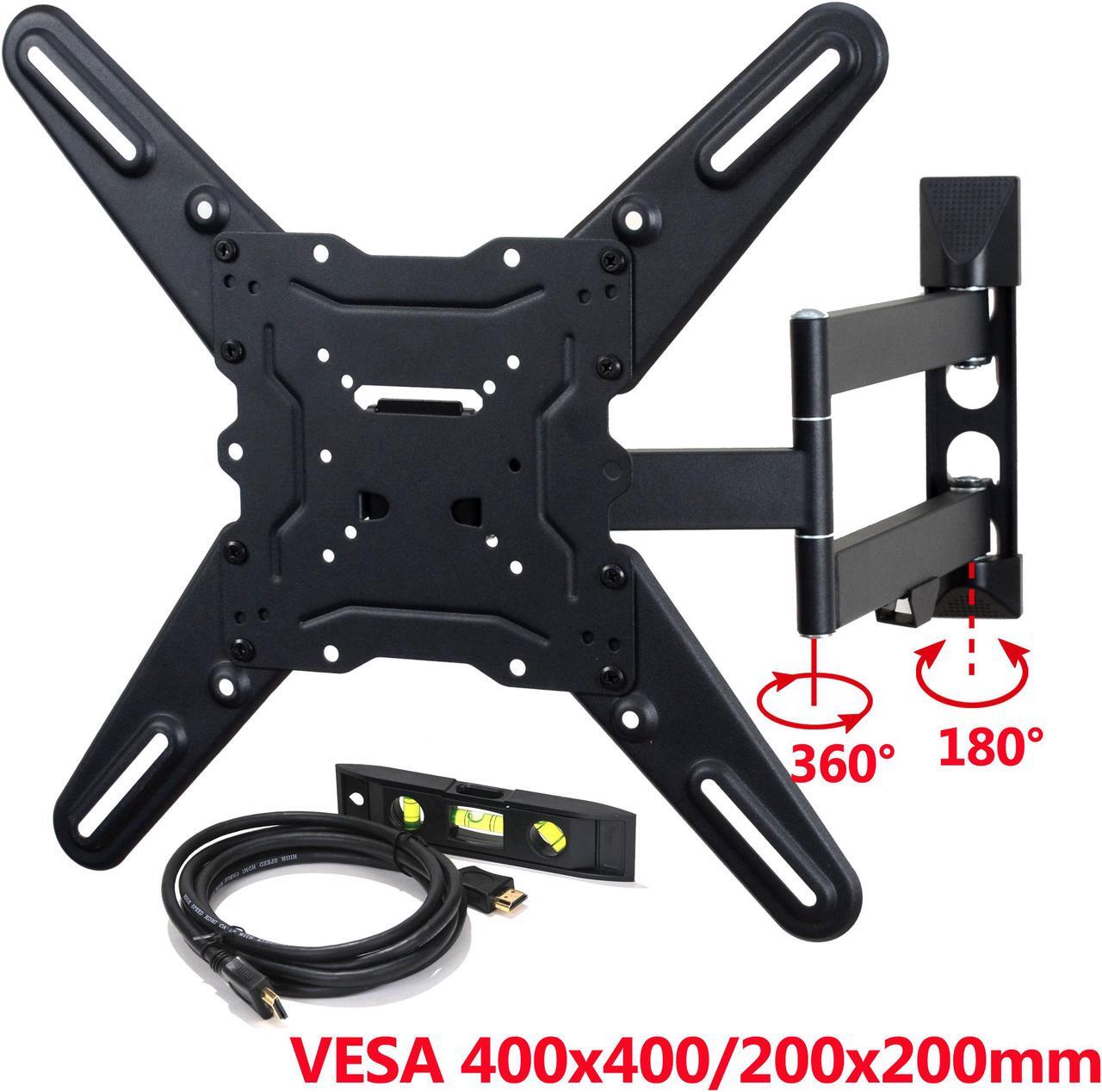 Main image of VideoSecu Articulating Arm TV Wall Mount for Changhong UD42YC5500UA LED49YD1100UA UD49YC5500UA UD55YC5500UA LED HDTV Tilt Swivel Full Motion TV Mount Bracket with VESA 400x400/ 400x300/ 200x200mm BJZ