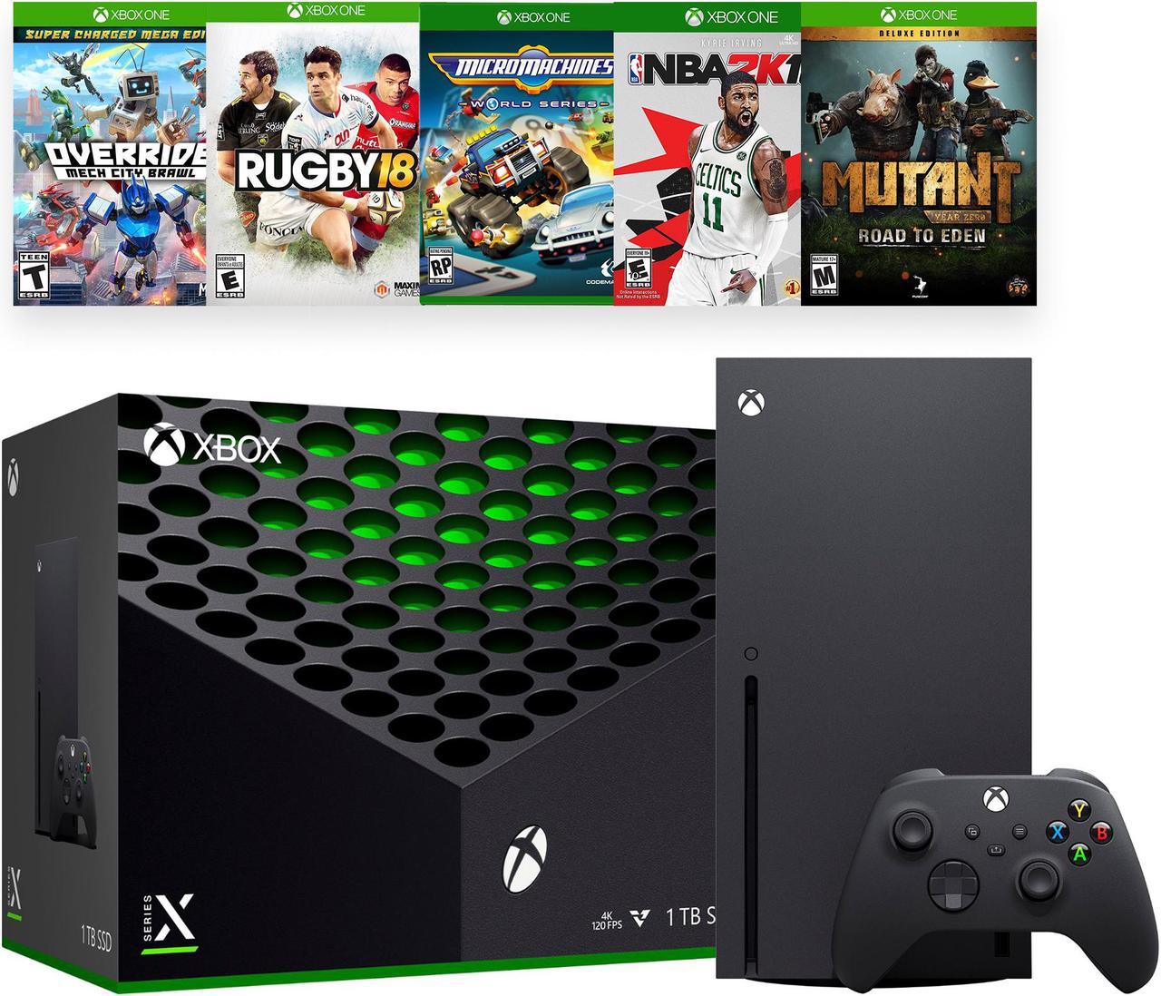 2021 Xbox Game and Accessory Bundle - 1TB SSD Black Xbox Console and Wireless Controller with Five Games and Mytrix HDMI 2.1 Cable for Xbox