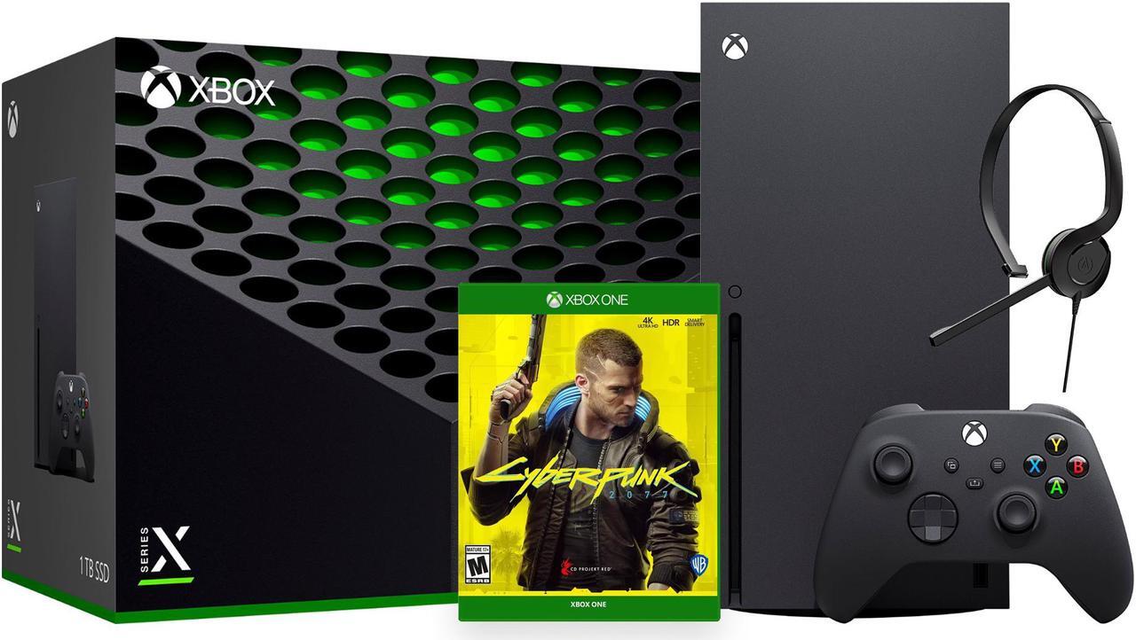 Main image of 2020 Newest X Gaming Console Bundle - 1TB SSD Black Xbox Console and Wireless Controller with Cyberpunk 2077 and Xbox Chat Headset
