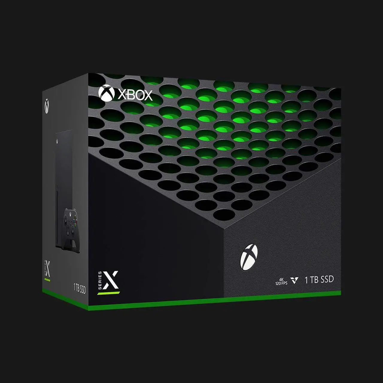 Alt view image 3 of 7 - 2020 Newest X Gaming Console Bundle - 1TB SSD Black Xbox with Two Xbox Wireless Controllers