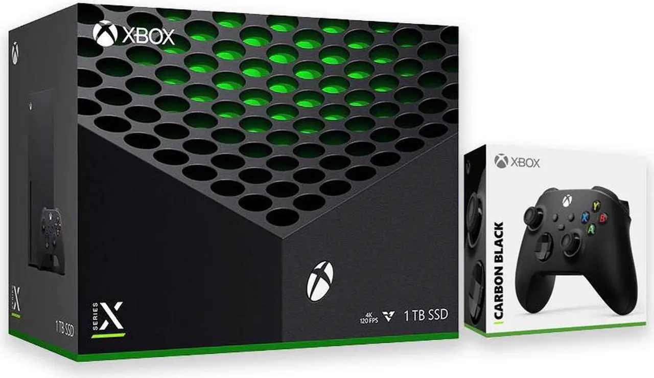 Alt view image 2 of 7 - 2020 Newest X Gaming Console Bundle - 1TB SSD Black Xbox with Two Xbox Wireless Controllers
