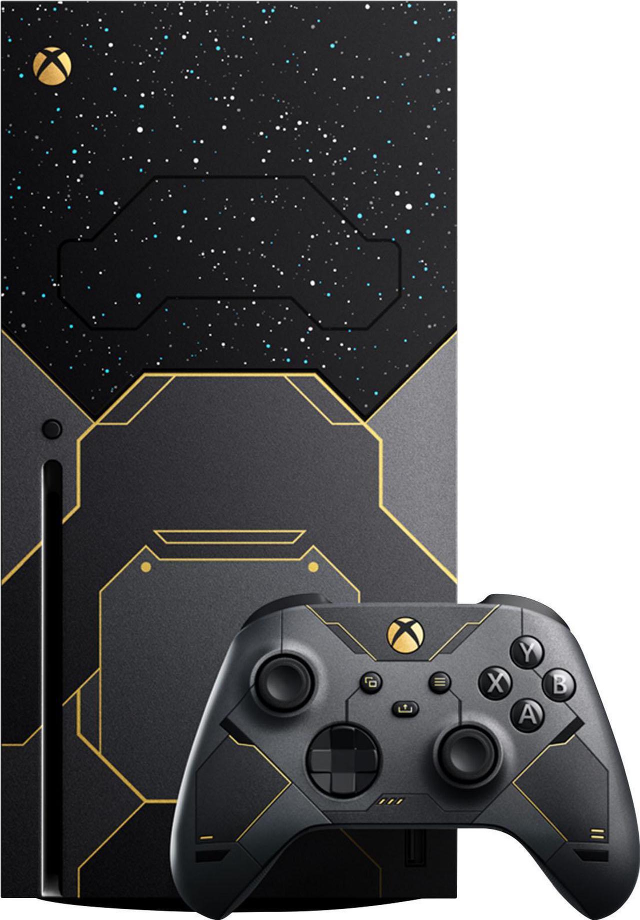 Main image of Microsoft Xbox Series X Halo Infinite Limited Edition Bundle Custom Skin Design with Halo Infinite and Assassin's Creed: Valhalla Full Games Holiday Gift Set