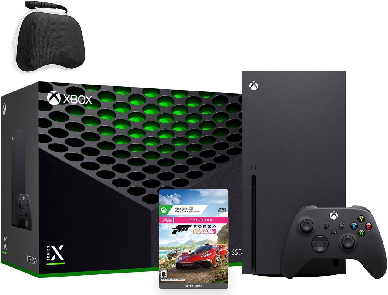 Latest Xbox Series X Gaming Console Bundle - 1TB SSD Black Xbox Console and Wireless Controller with Forza Horizon 5 and Mytrix Controller Protective Case