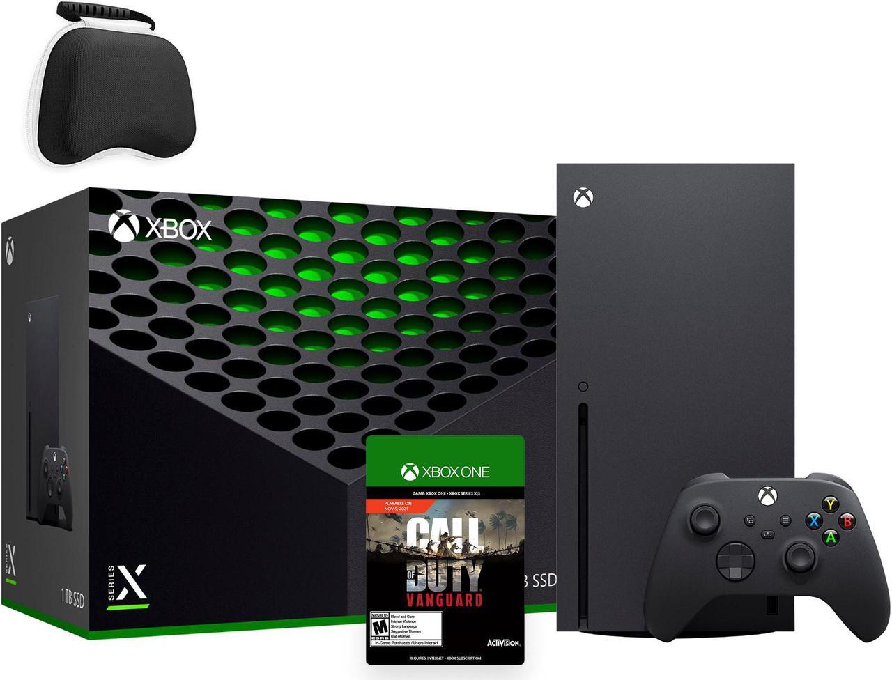 Latest Xbox Series X Gaming Console Bundle - 1TB SSD Black Xbox Console and Wireless Controller with Call of Duty Vanguard and Mytrix Controller Protective Case