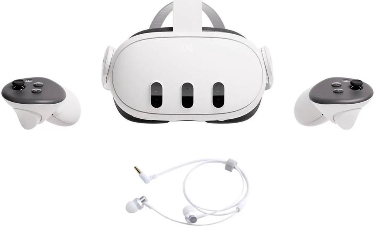 Main image of 2023 New Meta Quest 3 All-In-One VR Headset 512GB Virtual Reality with Advanced Touch Plus Controllers, 2064 x 2208 up to 120 Hz Refresh Rate LCD, Enhanced Graphics, Slimmer Optics, Mytrix Earphones