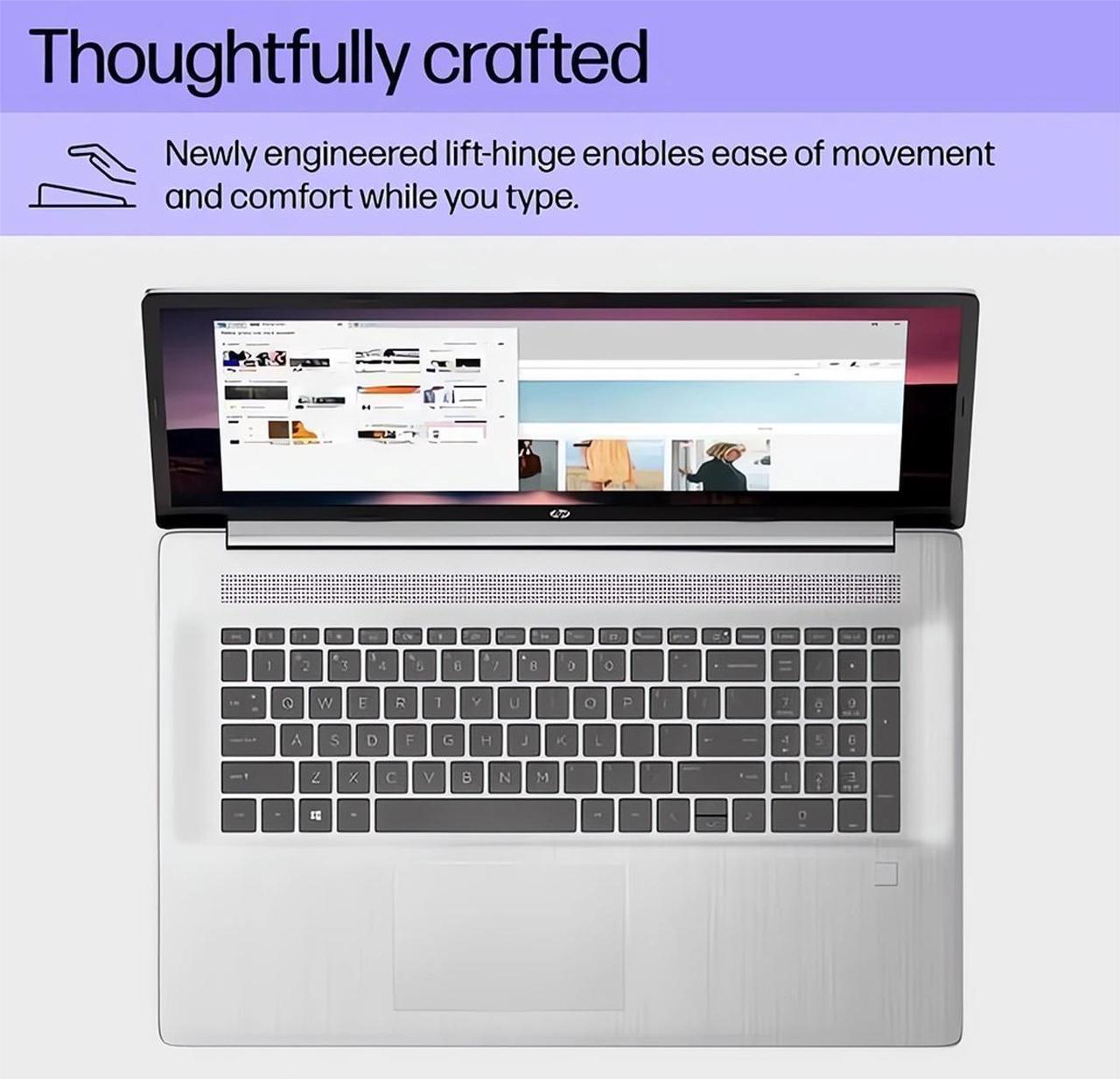 Alt view image 3 of 7 - HP Laptop for Business & Student, 17.3" FHD IPS Anti-Glare Display, Intel Core i3-N305, 16GB RAM, 1TB PCIe SSD, FP Reader, Keypad, WiFi 6, Fast Charge, Webcam, USB-C, Mytrix HDMI Cable, Win 11 Pro