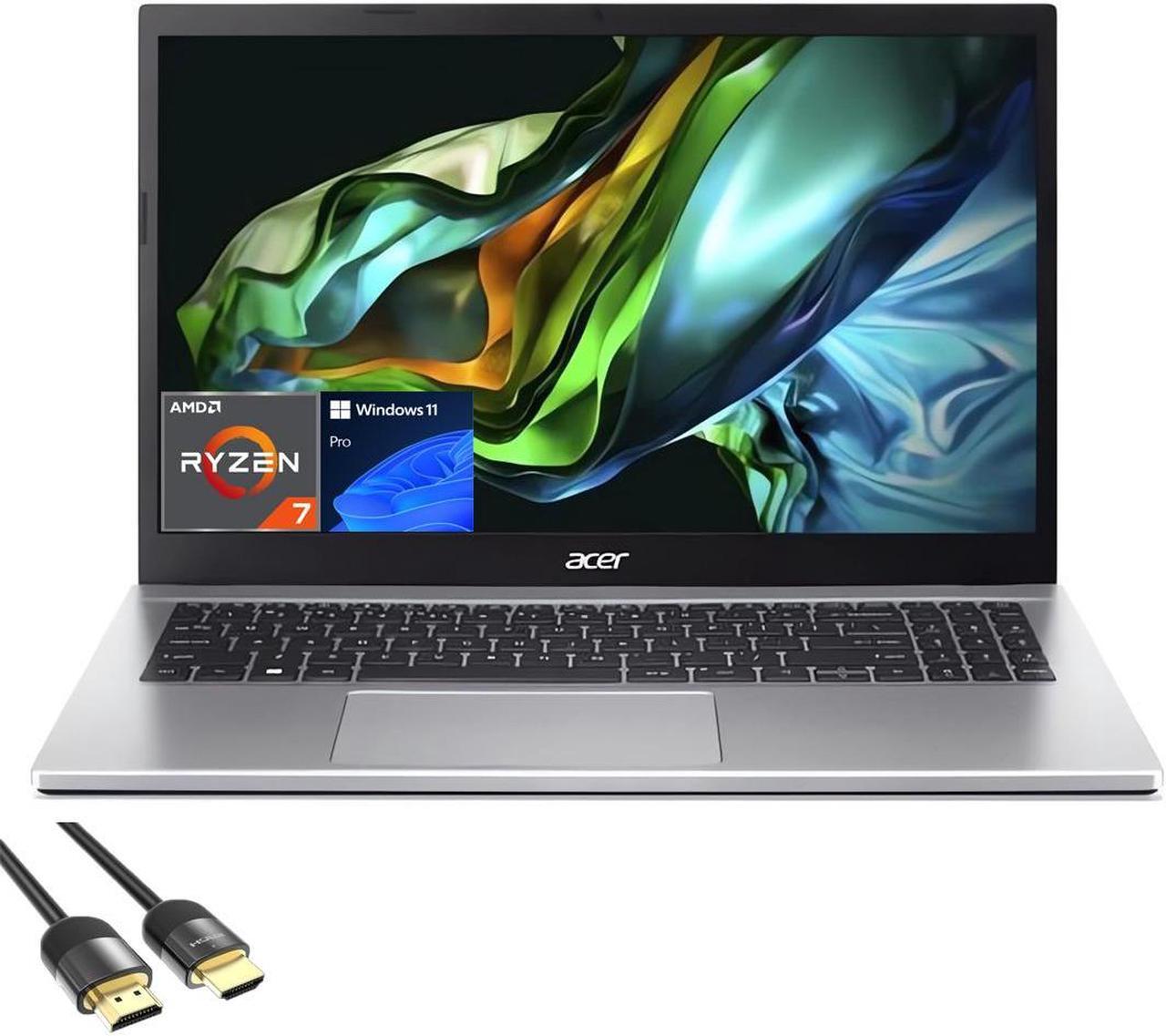 Main image of Acer Aspire 3 Laptop for Student & Business, 15.6" FHD Display, AMD 8-Cores Ryzen 7 5700U (Up to 4.3GHz), 64GB RAM, 2TB PCIe SSD, WiFi 6, Webcam, Keypad, RJ45, HDMI, USB-C, Mytrix HDMI, Win 11 Pro