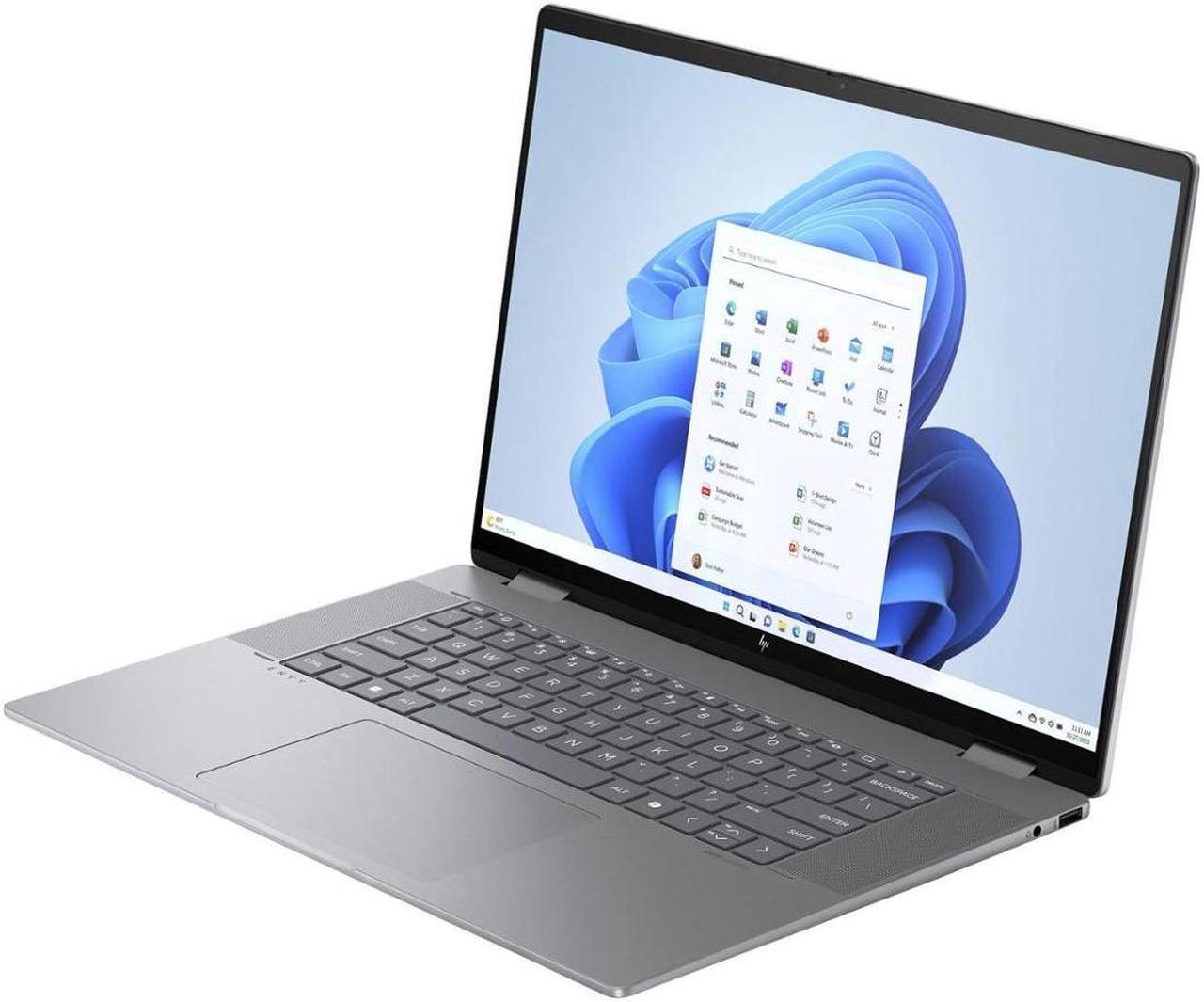 Alt view image 2 of 7 - HP Envy 2-in-1 Laptop, 16" WUXGA IPS TouchScreen Display, AMD 8-Cores Ryzen 7 8840HS(Up to 5.1 GHz), 16GB DDR5, 1TB PCIe SSD, Backlit KB, Webcam, Wi-Fi 6E, USB-C, HDMI, Mytrix HDMI Cable, Win 11 Pro