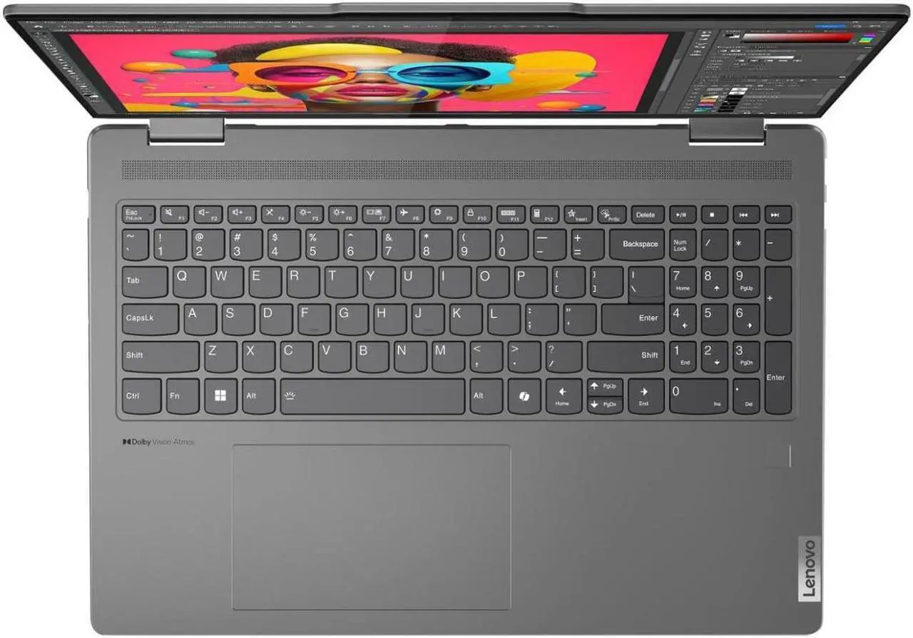 Alt view image 2 of 7 - Lenovo Yoga 7i 2-in-1 Laptop, 16" 2K Touchscreen Display, Core Ultra 7 155U (Up to 4.80 GHz), 16GB DDR5, 256GB PCIe SSD, Wi-Fi 6E, Backlit KB, FP Reader, TB 4, Webcam, Keypad, Mytrix HDMI, Win 11 Pro