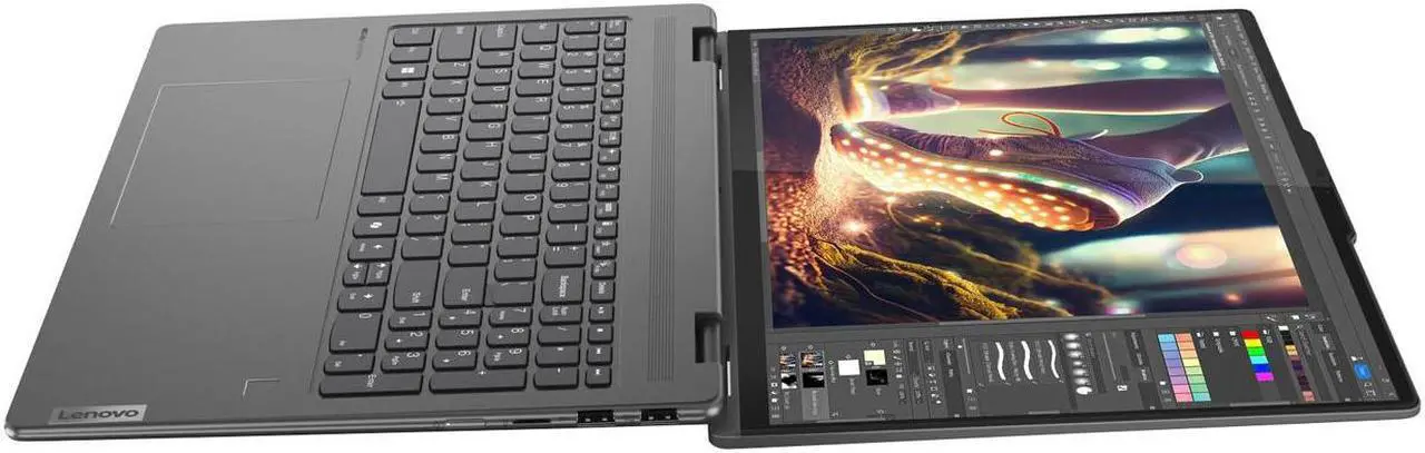 Alt view image 4 of 7 - Lenovo Yoga 7i 2-in-1 Laptop, 16" 2K Touchscreen Display, Core Ultra 7 155U (Up to 4.80 GHz), 16GB DDR5, 256GB PCIe SSD, Wi-Fi 6E, Backlit KB, FP Reader, TB 4, Webcam, Keypad, Mytrix HDMI, Win 11 Pro