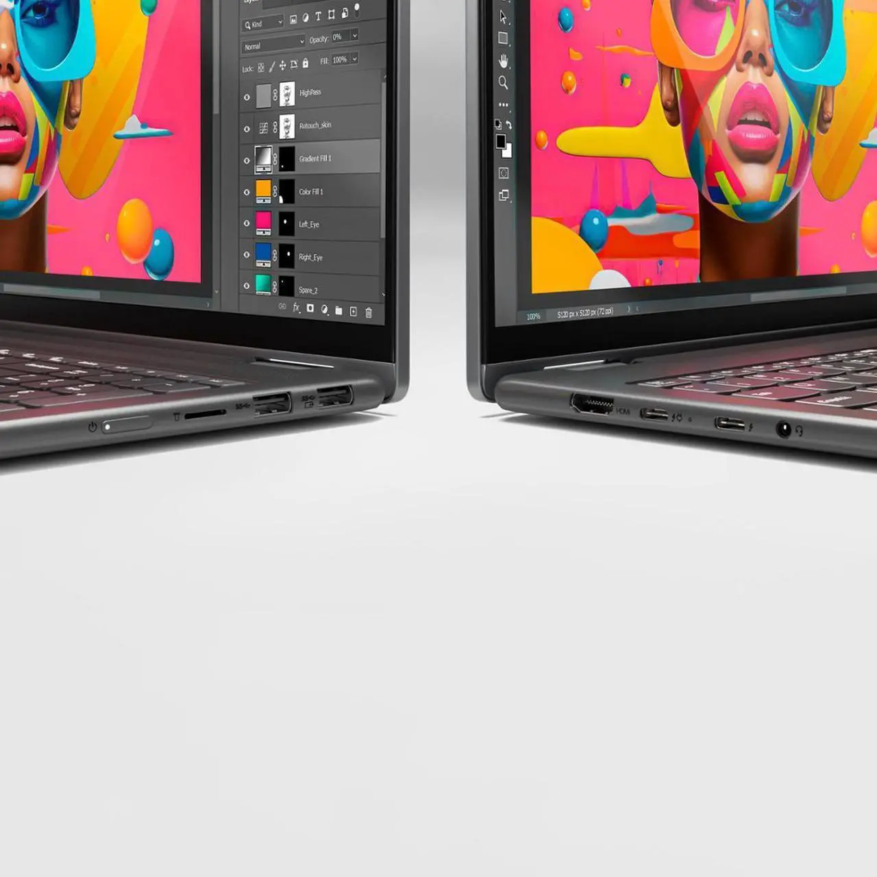 Alt view image 5 of 7 - Lenovo Yoga 7i 2-in-1 Laptop, 16" 2K Touchscreen Display, Core Ultra 7 155U (Up to 4.80 GHz), 16GB DDR5, 256GB PCIe SSD, Wi-Fi 6E, Backlit KB, FP Reader, TB 4, Webcam, Keypad, Mytrix HDMI, Win 11 Pro