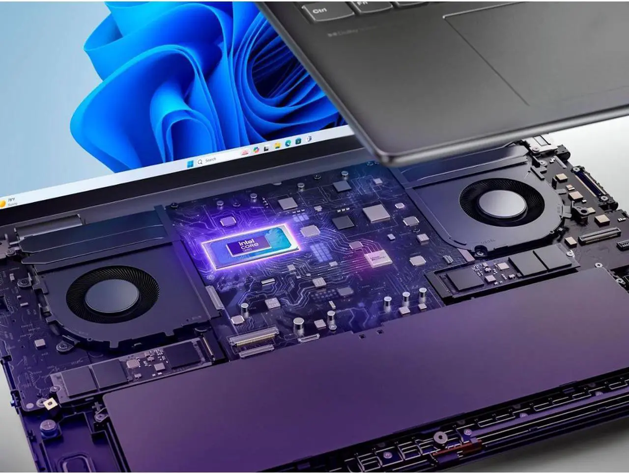 Alt view image 7 of 7 - Lenovo Yoga 7i 2-in-1 Laptop, 16" 2K Touchscreen Display, Core Ultra 7 155U (Up to 4.80 GHz), 16GB DDR5, 256GB PCIe SSD, Wi-Fi 6E, Backlit KB, FP Reader, TB 4, Webcam, Keypad, Mytrix HDMI, Win 11 Pro