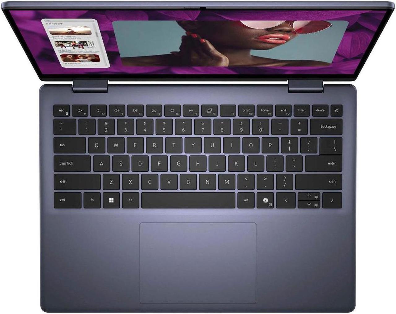 Alt view image 2 of 6 - Dell Inspiron 14 2-in-1 Laptop, 14" FHD TouchScreen Display, AMD Ryzen 5-8640HS(Up to 4.9Hz), 16GB DDR5, 1TB PCIe SSD, Backlit KB, FP Reader, SD Card Reader, WiFi 6E, USB-C, Mytrix HDMI, Win 11 Pro