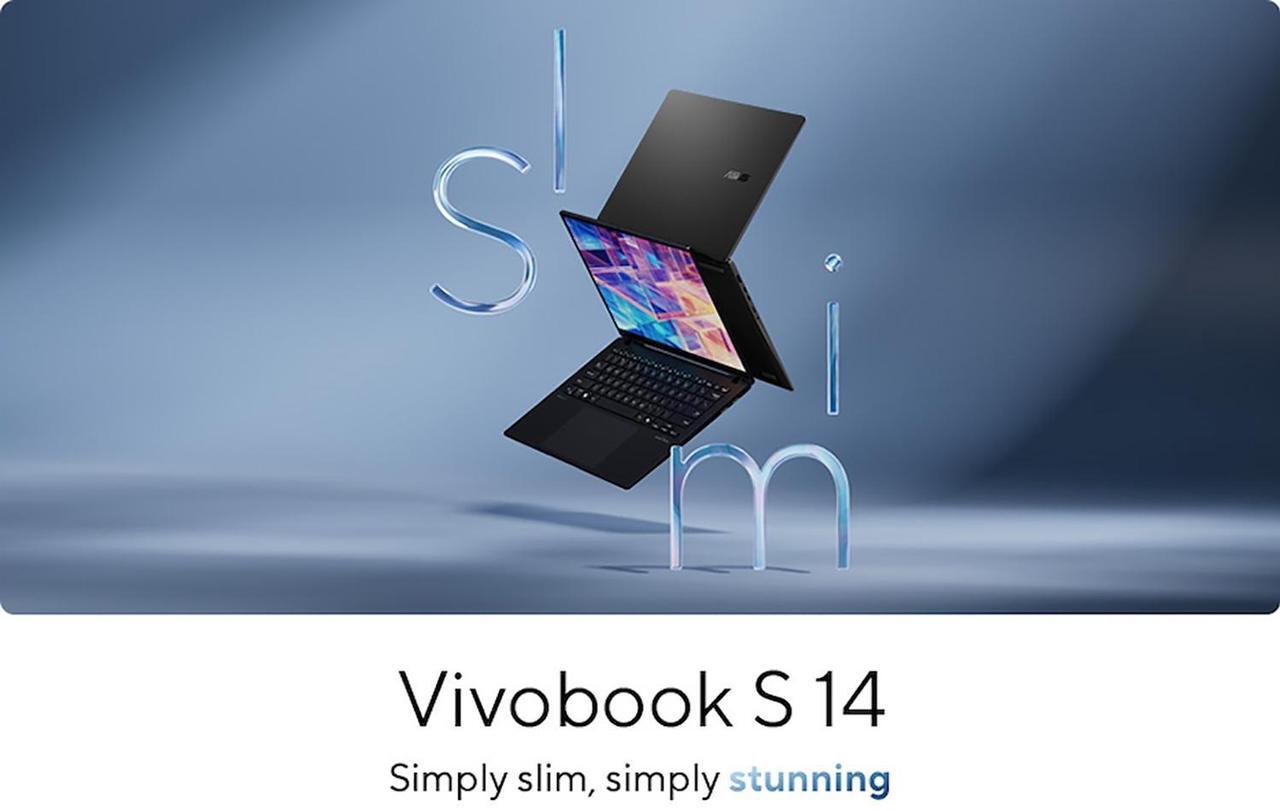 Alt view image 3 of 7 - ASUS Vivobook S 14 OLED Laptop, WUXGA 600nits Display, Ultra 5 Series 2 226v AI Boost NPU (beats Ultra 7 155U), 16GB RAM, 2TB SSD, Copilot+, Thunderbolt 4, RGB Backlit, Wireless Headset, Win 11
