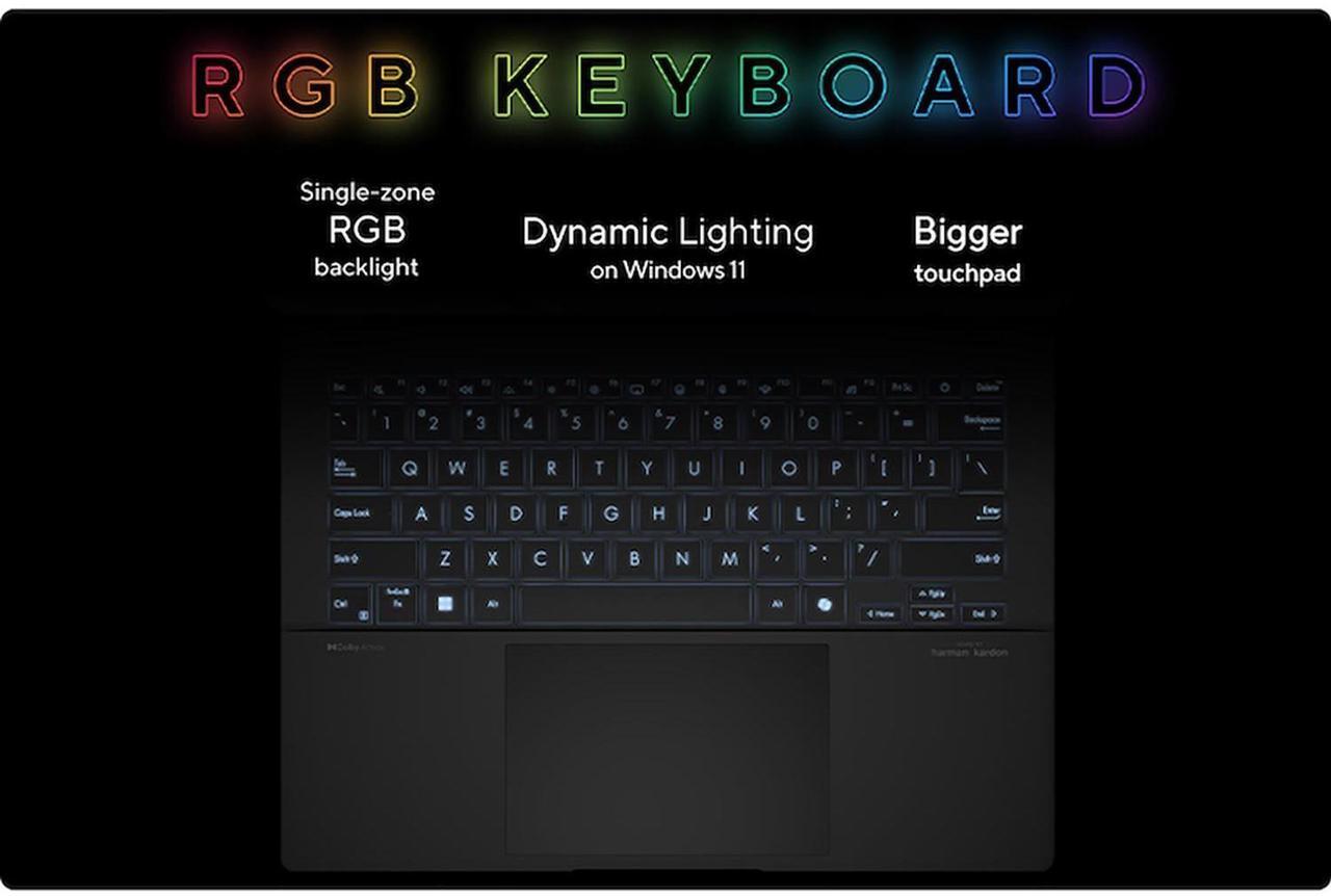 Alt view image 5 of 7 - ASUS Vivobook S 14 OLED Laptop, WUXGA 600nits Display, Ultra 5 Series 2 226v AI Boost NPU (beats Ultra 7 155U), 16GB RAM, 2TB SSD, Copilot+, Thunderbolt 4, RGB Backlit, Wireless Headset, Win 11