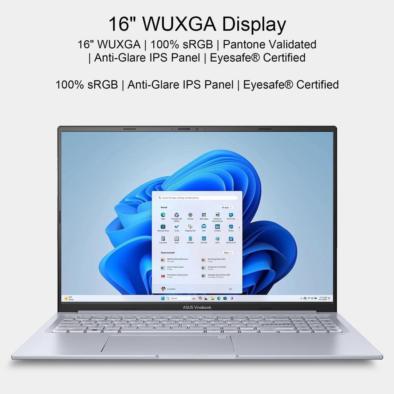 Alt view image 4 of 7 - ASUS VivoBook Pro 16 Laptop, 16" WUXGA Display, Intel Core i9-13900H, NVIDIA RTX 4050, 48GB RAM, 1TB SSD, WiFi 6E, Backlit Keyboard, 2.4GHz Wireless Headset, Windows 11