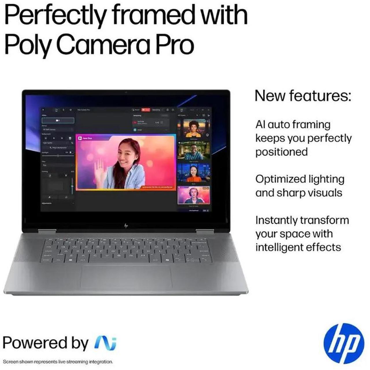 Alt view image 7 of 7 - HP OmniBook X Flip Copilot+ PC Laptop Computer, 2-in-1 16" Touchscreen Laptop, AMD Ryzen AI 5, 16GB RAM, 512GB SSD + 1TB Portable HDD, with Microsoft Surface Pen, USB Hub, Backlit KB, WiFi 6E, Win 11