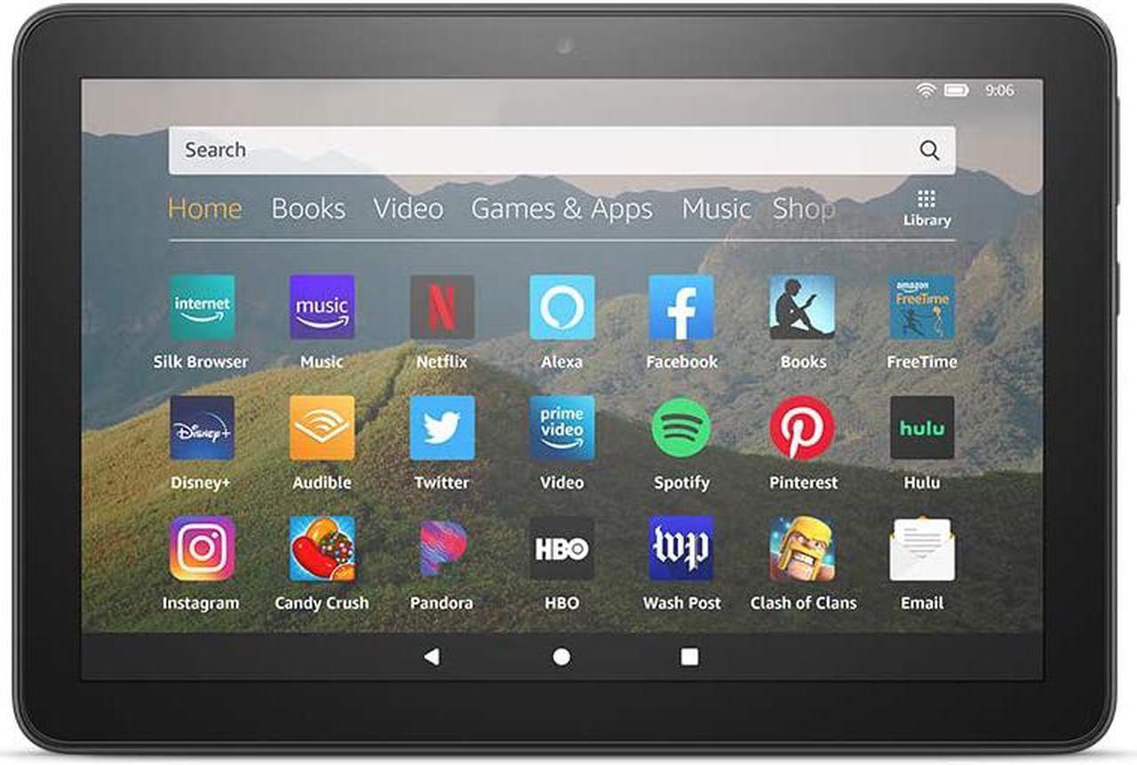Main image of All-new Fire HD 8 tablet, 8" HD display, 32 GB, designed for portable entertainment, Black