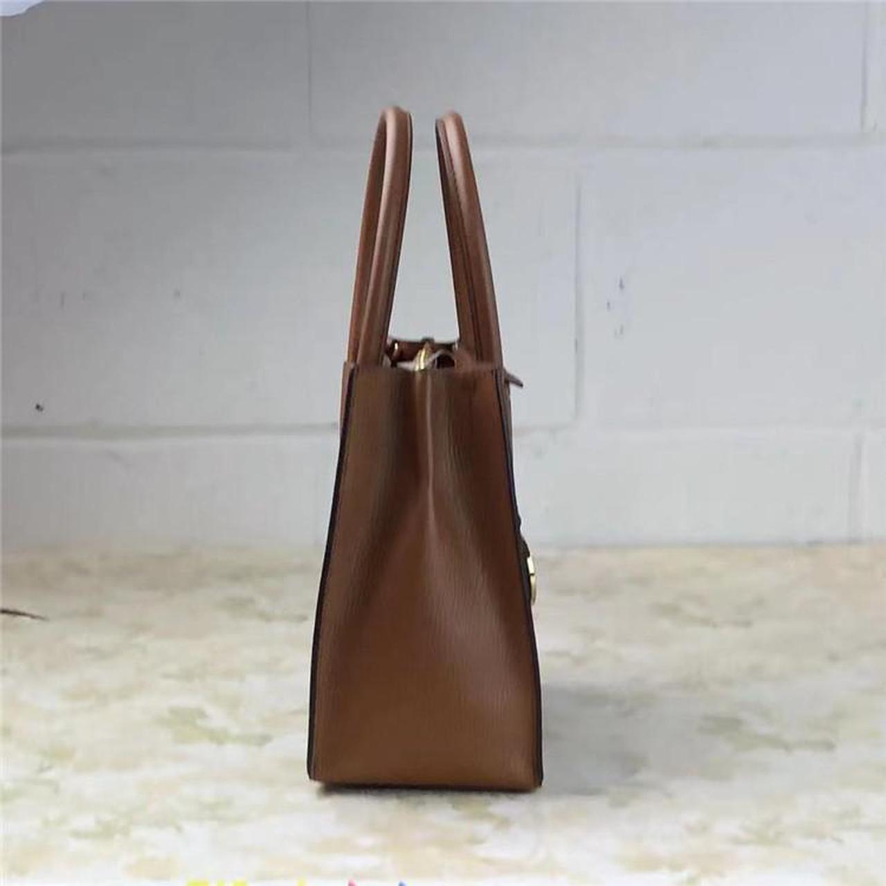 Alt view image 2 of 7 - MICHAEL KORS Mercer 35S1GM9M2B Medium Logo and Leather Accordion Crossbody Bag In Brown