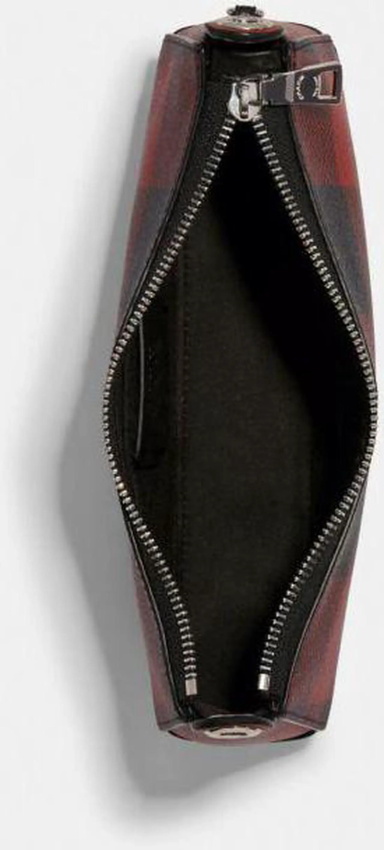 Alt view image 3 of 4 - COACH C6818 Jes Baguette With Buffalo Plaid Print Black 1941 Red Multi