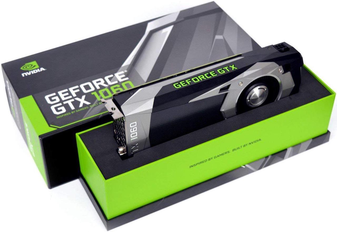 Main image of Founders Edition Pascal Architecture 6GB GDDR5 Nvidia GeForce GTX 1060 Graphics Cards