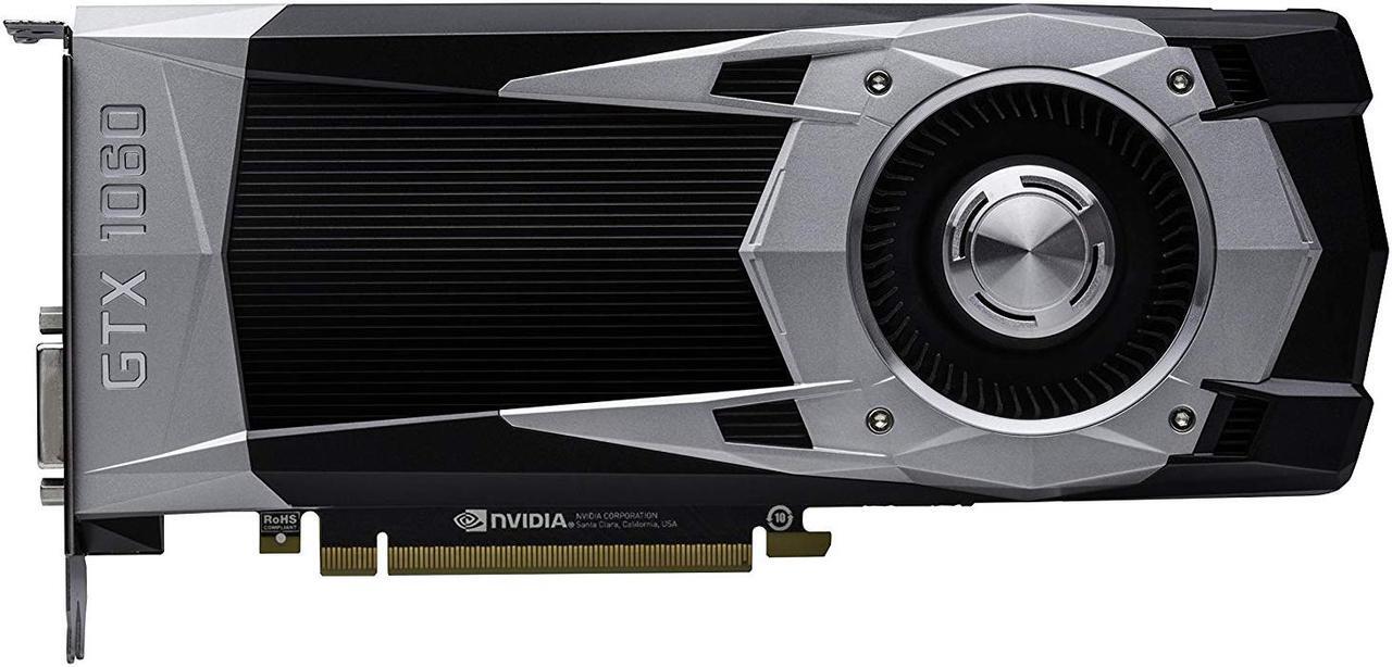 Alt view image 3 of 6 - Founders Edition Pascal Architecture 6GB GDDR5 Nvidia GeForce GTX 1060 Graphics Cards
