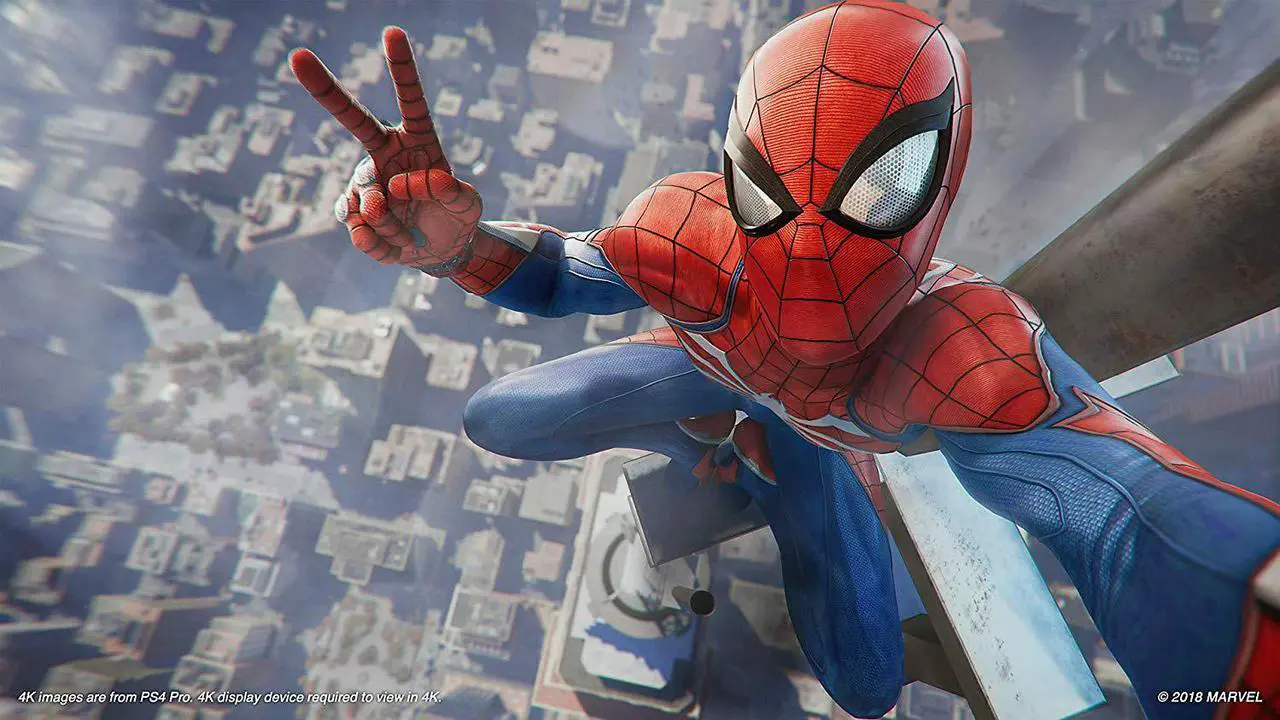 Alt view image 7 of 7 - Playstation Marvel's Spider-Man Starter Bundle: Playstation 4 Slim 1TB Console - Black and Marvel's Spider-Man Game