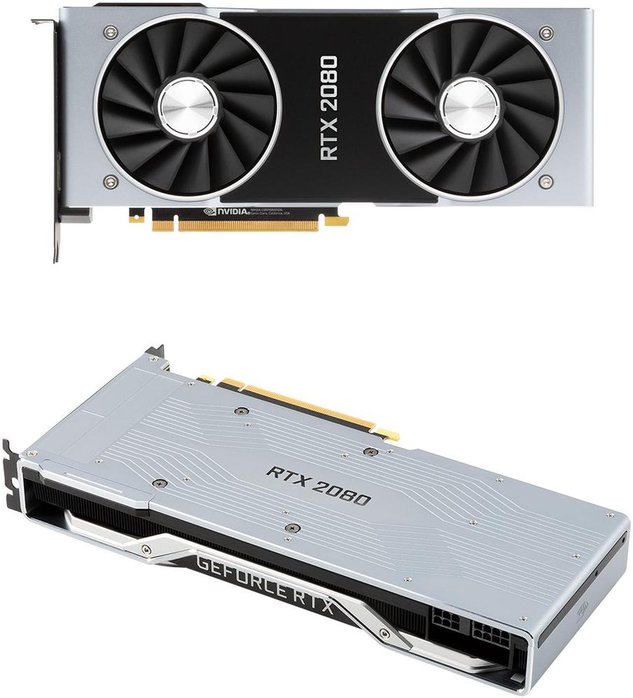 Alt view image 5 of 7 - NVIDIA Official GeForce RTX 2080 Founders Edition 8GB GDDR6 PCI Express 3.0 Graphics Card