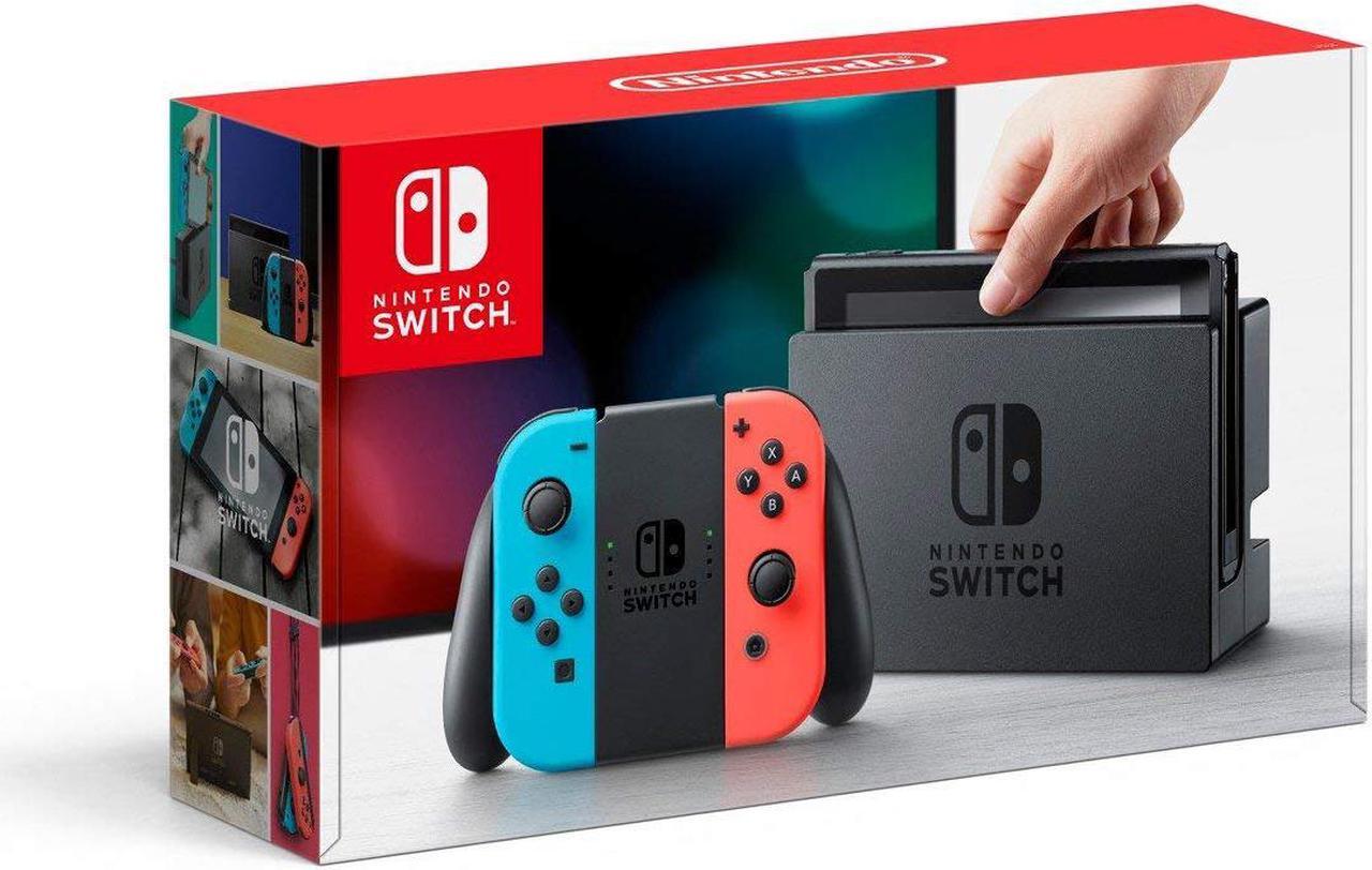 Alt view image 2 of 6 - Nintendo Switch Mario Party Bundle: Super Mario Party, Mario Kart 8 Deluxe and Nintendo Switch 32GB Console with Neon Red and Blue Joy-Con