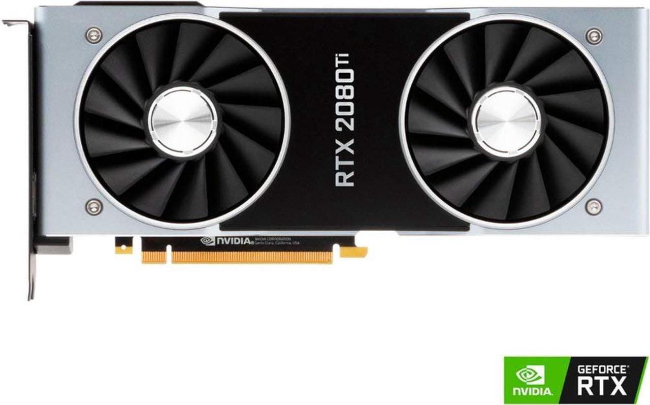 Alt view image 2 of 5 - NVIDIA GeForce RTX 2080 Ti Founders Edition 11GB GDDR6 PCI Express 3.0 Graphics Card