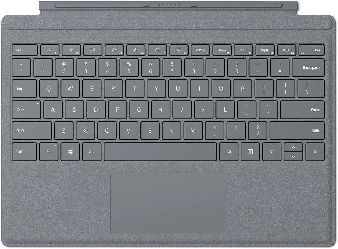 Alt view image 7 of 7 - 2017 New Surface Pro Bundle (5 Items): Core i5 8GB 256GB Tablet, Surface Pro Signature Type Cover Platinum, New Surface Pen Platinum, 128GB Micro SD Card, Mini DisplayPort Adapter