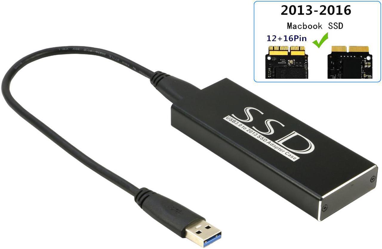 Main image of USB 3.0 SSD Enclosure for 2013 2014 2015 Apple MacBook Air Pro Retina SSD Adapter with Cable, USB External Reader for (2013-2017 Year) A1465 A1466 A1398 A1502 SSD (12+16 pin)