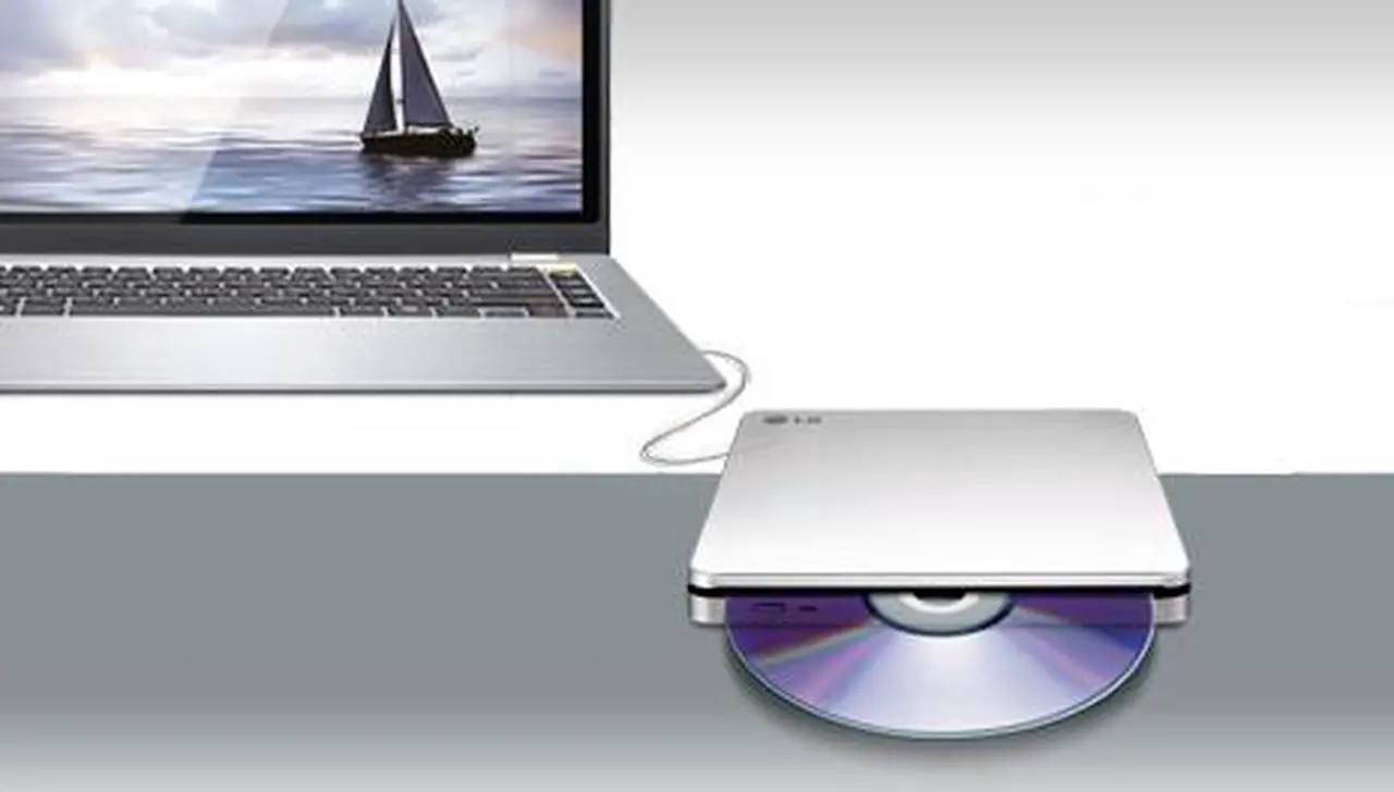 Alt view image 2 of 14 - LG AP70NS50 SUPER-MULTI BLADE 8x Portable DVD Rewriter with M-DISC