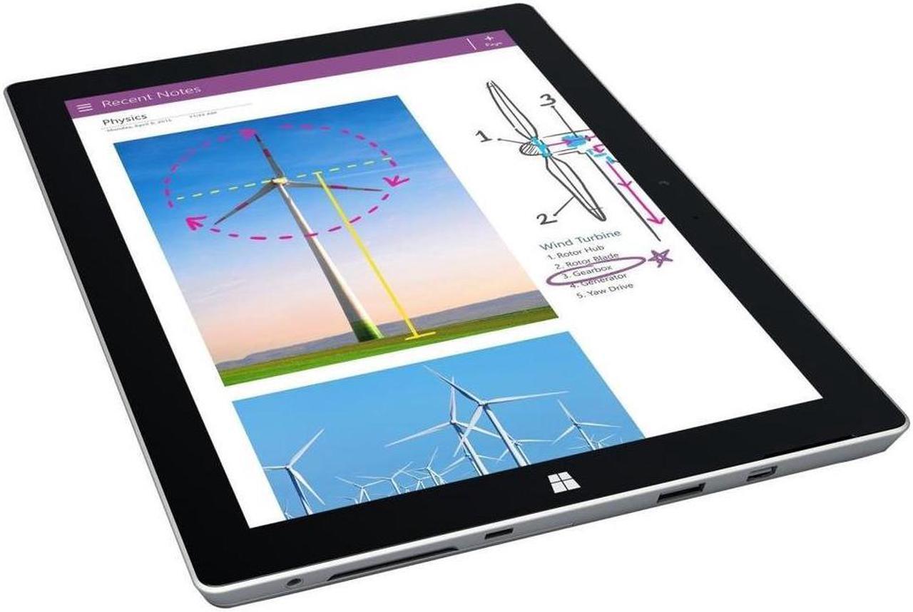 Alt view image 4 of 6 - Microsoft Surface 3 (1645) - 10.8" 4GB, 128GB Wi-Fi Silver Grade A