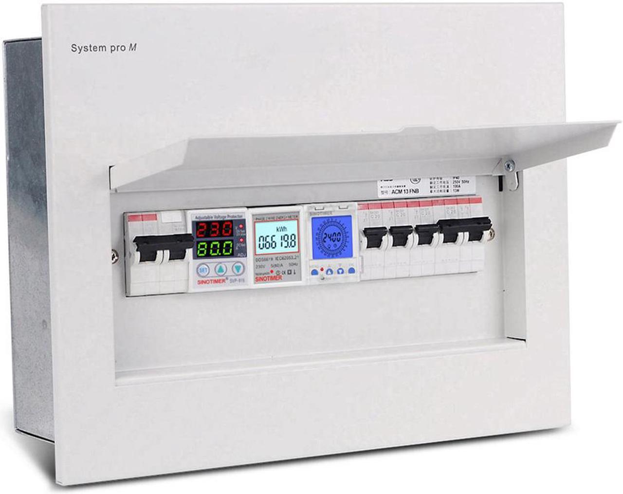 Alt view image 2 of 2 - Backlight 24hrs Digital Analogue Time Switch 15 Mins Interval With 96 ON/OFF Each Day 85-265V 30A TM929BKL Analog Timer