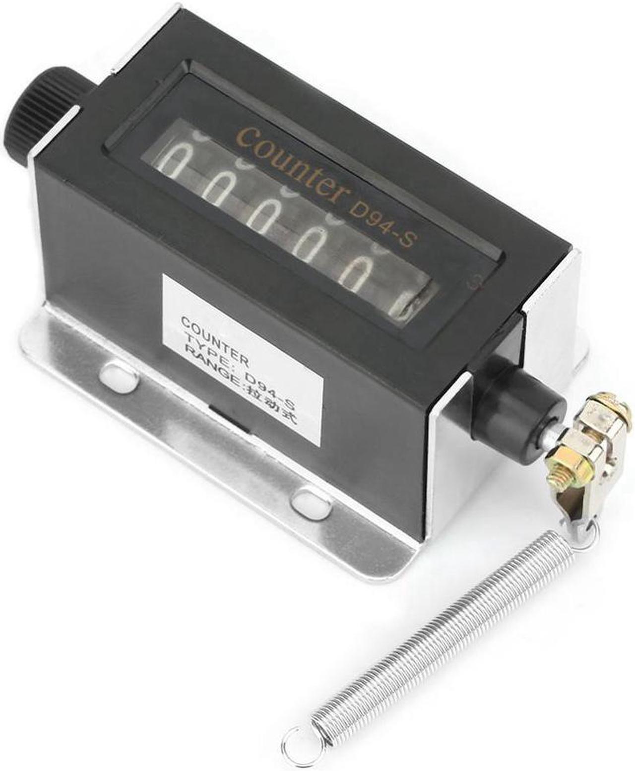 Alt view image 3 of 7 - D94-S 6 Digit Mechanical Counter Resettable Mechanical Pulling Counter 0-999999