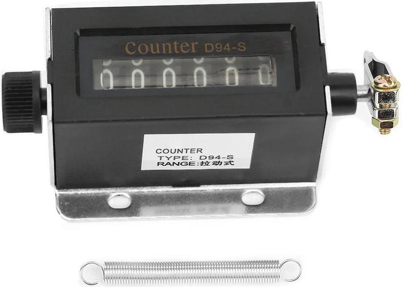 Main image of D94-S 6 Digit Mechanical Counter Resettable Mechanical Pulling Counter 0-999999