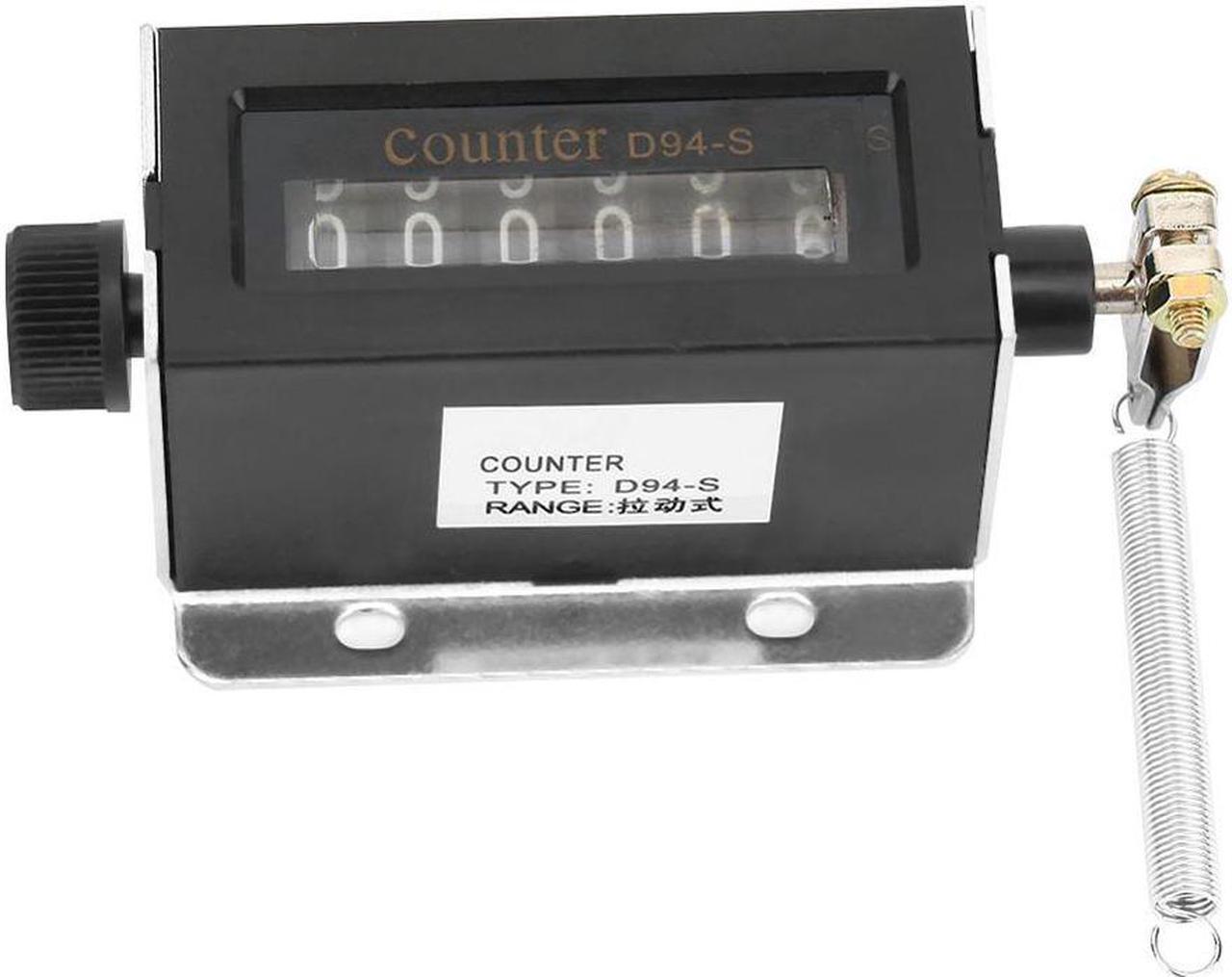 Alt view image 6 of 7 - D94-S 6 Digit Mechanical Counter Resettable Mechanical Pulling Counter 0-999999