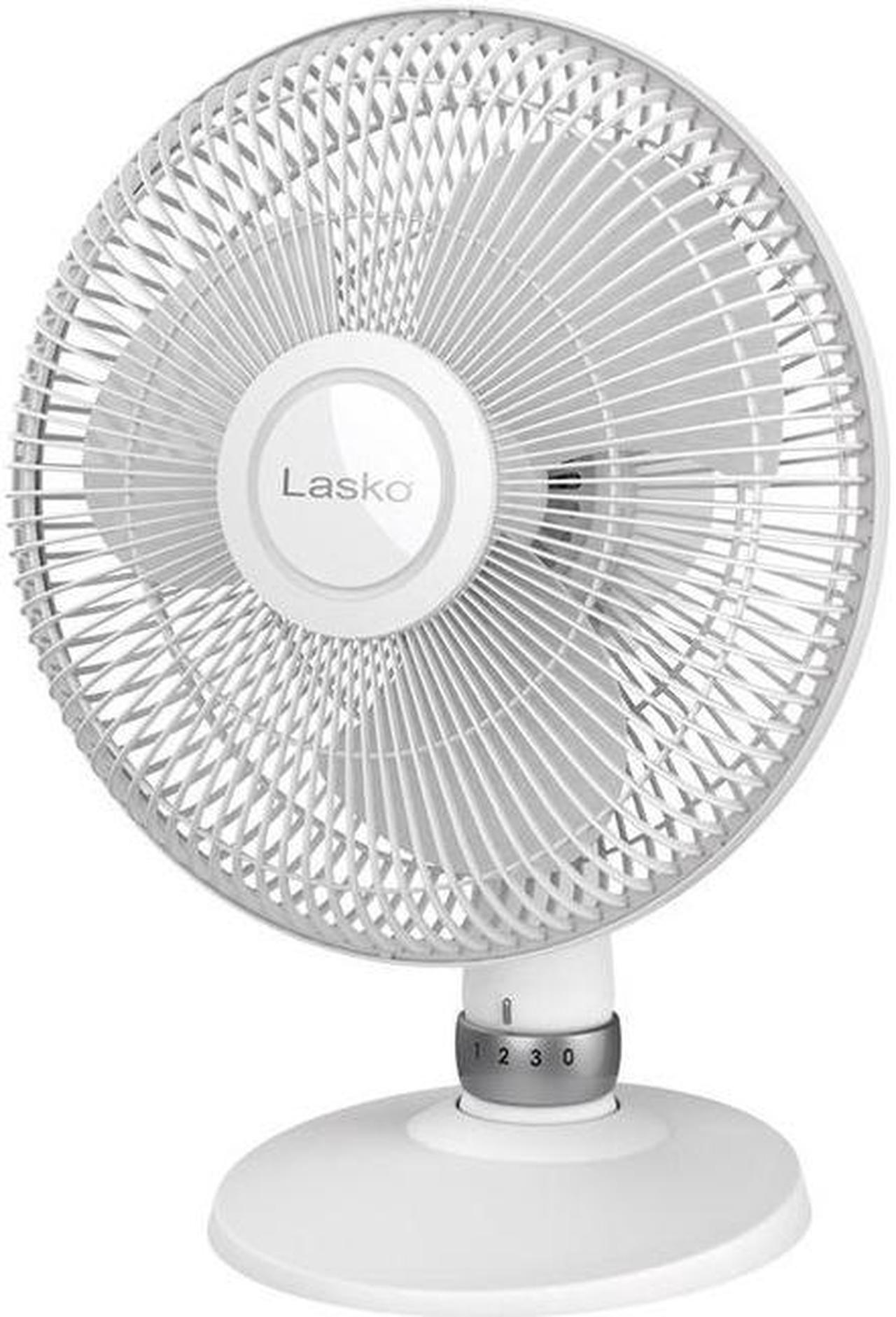 Main image of Lasko 12" Table Fan With Dial On Stand - White D12225