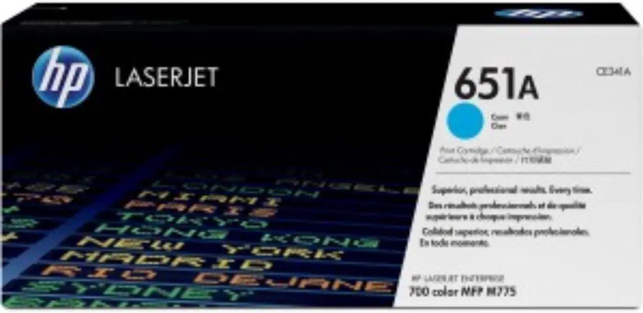 Alt view image 2 of 2 - HP 651A - CE341A - 1 x Cyan - Toner cartridge - For LaserJet Enterprise 700 MFP M775dn, 700 MFP M775f, 700 MFP M775z, 70