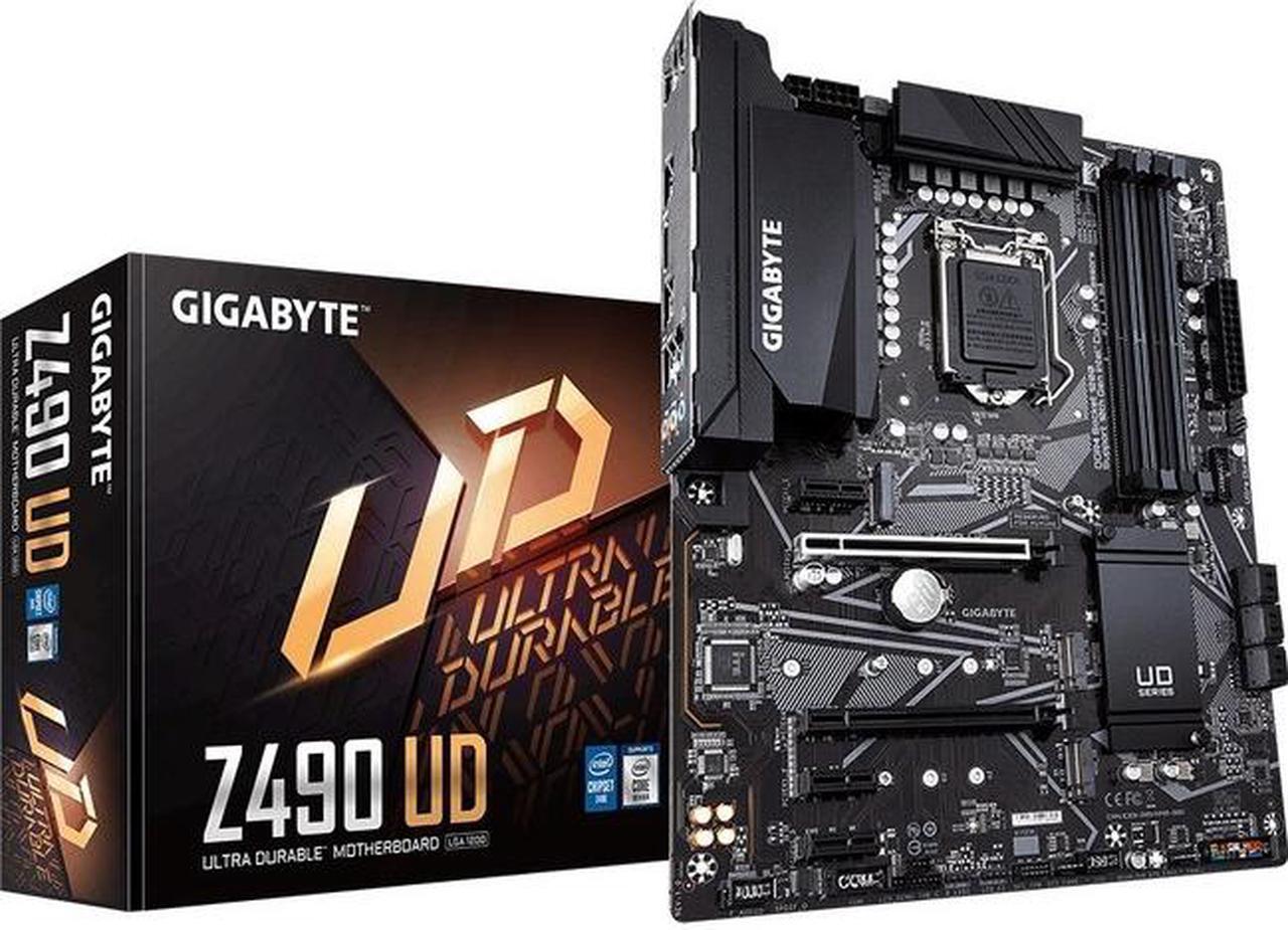 Main image of Gigabyte Ultra Durable Z490 UD LGA-1200 Comet Lake DDR4 ATX Desktop Motherboard