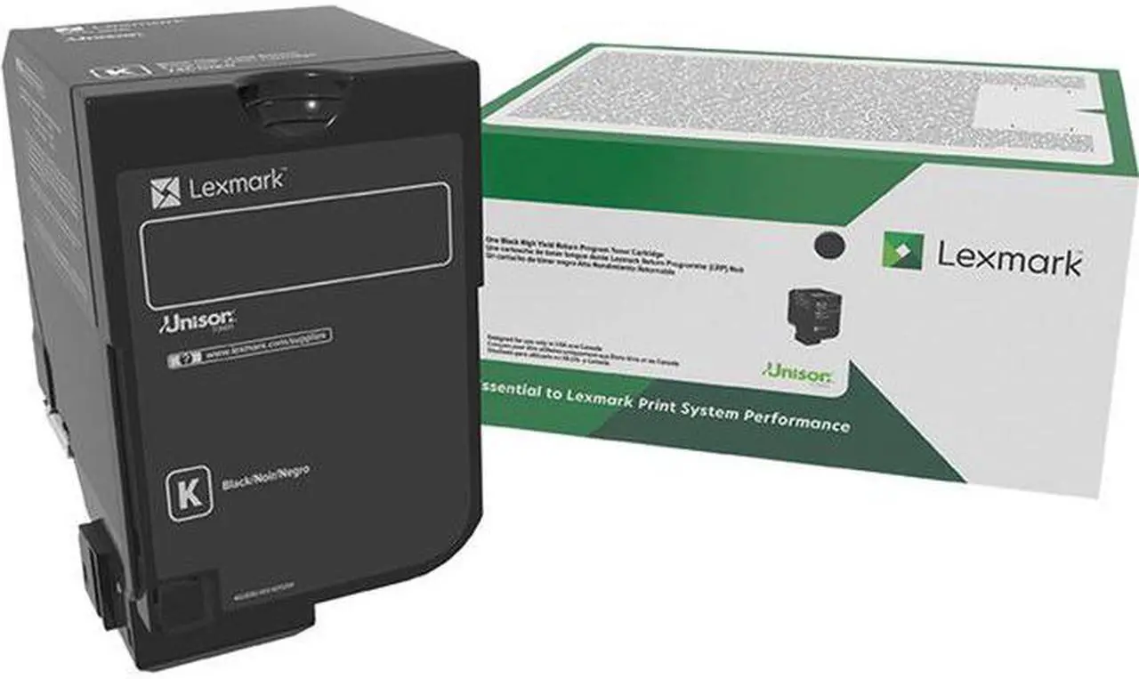 Alt view image 4 of 10 - Lexmark 74C0HKG TAA High Yield Return Program Toner Cartridge - Black