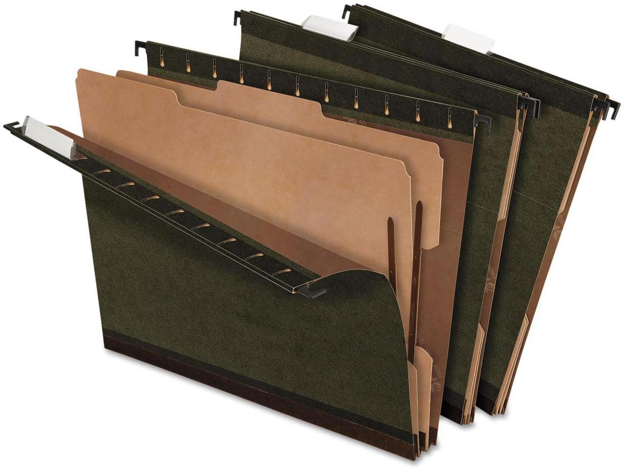 Alt view image 6 of 14 - Tops Pendaflex 59254 2   Expansion Hang Folders  Letter  6-Section  GN  10/box