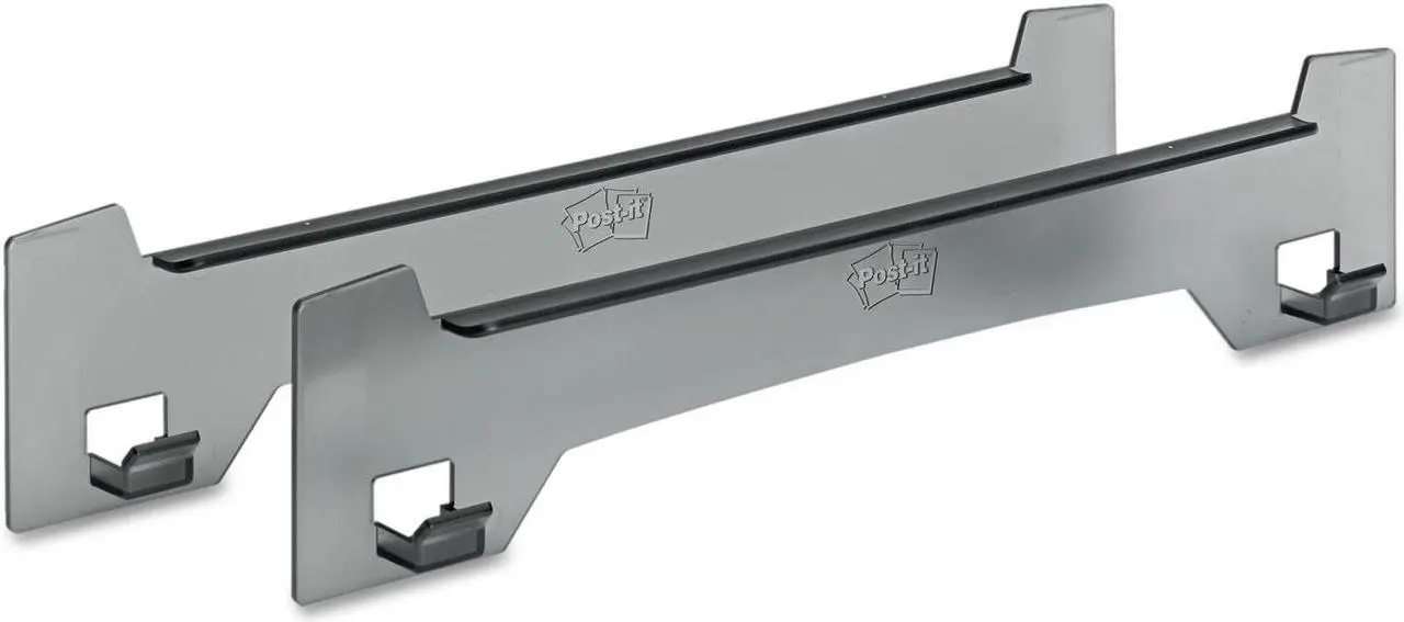 Alt view image 3 of 7 - Post-it Wall Easel with Hanger, Adhesive Mount, Plastic, Smoke, 2/Pack