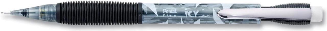 Alt view image 7 of 16 - Pentel Icy Mechanical Pencil .5mm Trans Smoke Dozen AL25TA