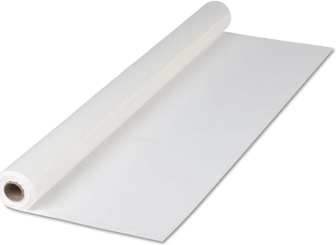 Alt view image 3 of 3 - Hoffmaster Plastic Roll Tablecover, 40" X 300 Ft, White 114000