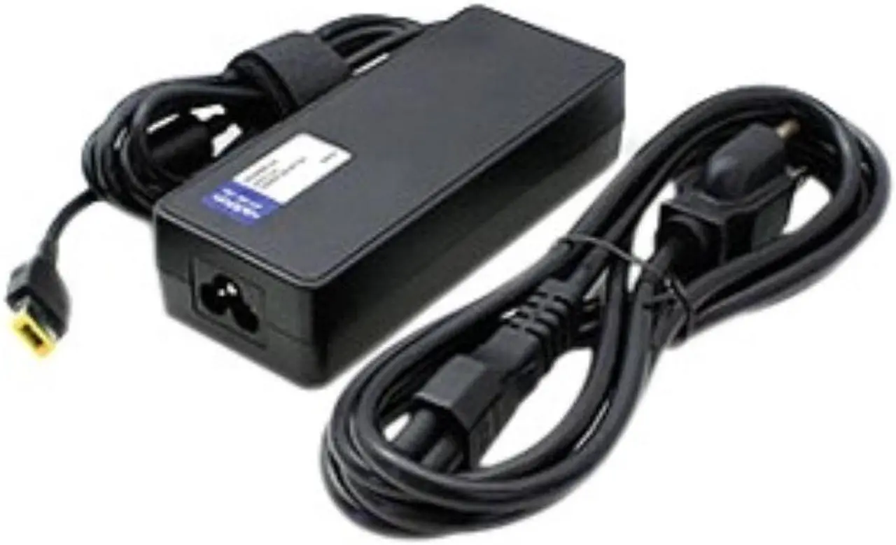 Alt view image 3 of 12 - Lenovo 0B46994 Compatible 90W 20V at 4.5A Black Slim Tip Laptop Power Adapter and Cable - 100% and