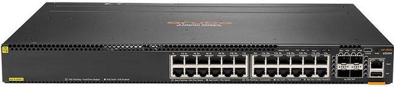 Aruba JL662A 6300M 24-port 1GbE Class 4 PoE and 4-port SFP56 Switch