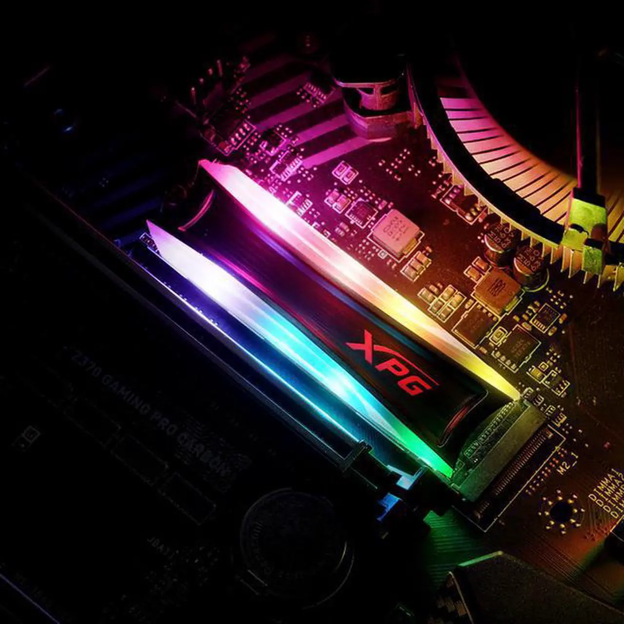 Alt view image 11 of 14 - XPG SPECTRIX RGB Gaming SSD S40G Series: 4TB Internal PCIe Gen3x4 M.2 2280 NVME